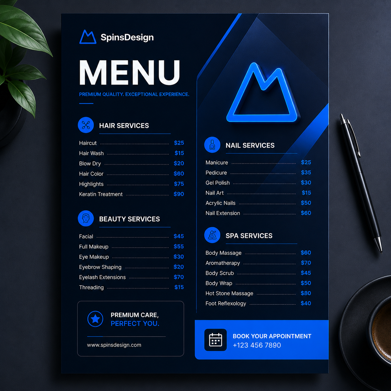 Menu or Price List Design