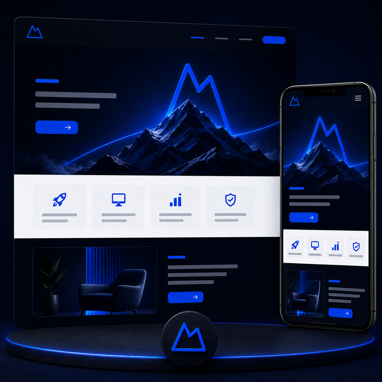 Website Homepage Visual Design